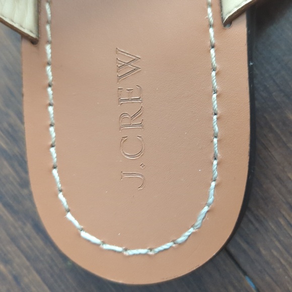 J CREW –  Playa women's Thong leather sandals mules – size 10 - Picture 5 of 8